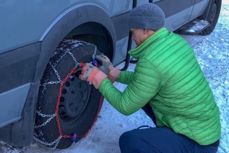 Read more about the article How to Put on Snow Chains? [Easy Snow Chain Install]