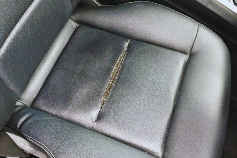 Fix Ed Leather Seats In The Car, Can Torn Leather Car Seats Be Repaired