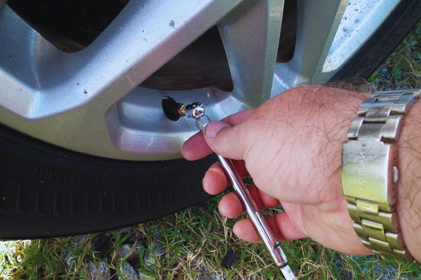 how to flatten a tire with a nail