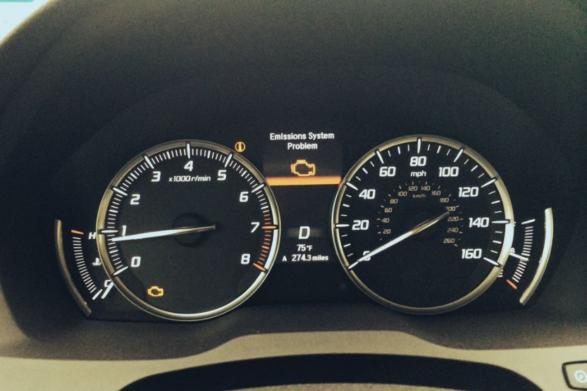 check emission system acura warning light causes