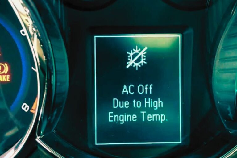 engine hot ac turned off